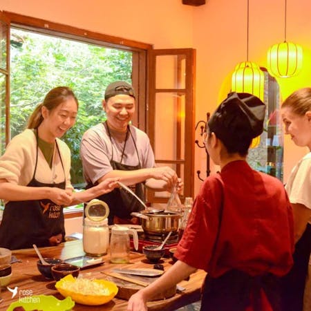 Hanoi Cooking Class: Pho/Bun Cha/Banh Xeo...+Free Egg/Salt Coffee