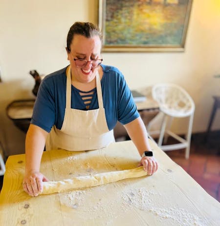 Francy's Pasta & Gnocchi Home Cooking Experience with view, on top of the Florentine Hills. 