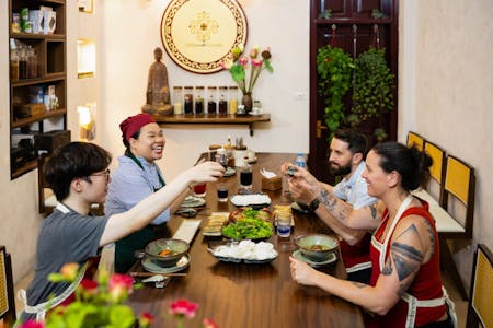 From Market to Table: Cook Like a Local with 4 Signature Dishes in Hanoi & Free Homemade Wine Tasting