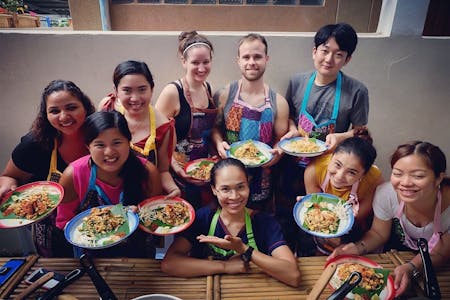 Traditional Thai Cooking at Siamese with Local Market Tour in Bangkok