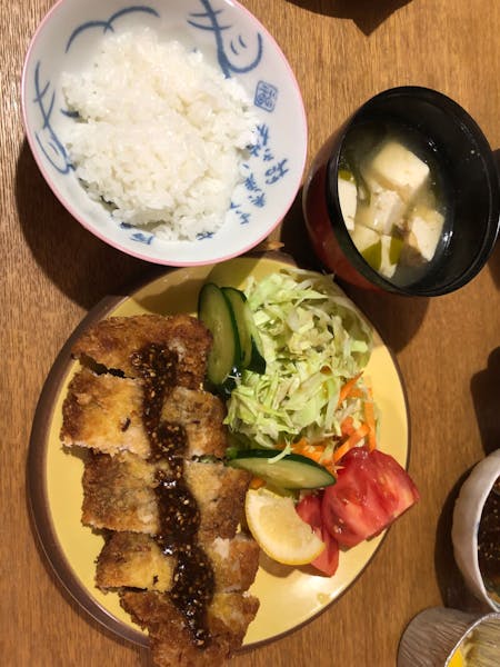 Fluffy Japanese omelet and popular gyoza