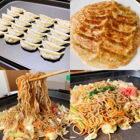 【Yakisoba and Gyoza】 You can make two types of dishes: Yakisoba and Gyoza