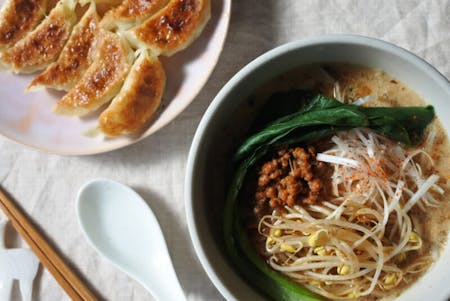 Vegan Ramen and Gyoza