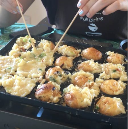 Osaka takoyaki and matcha whisking