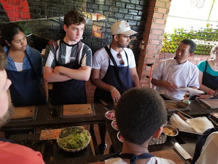 at Kumquat Hoi An BBQ Restaurant and Cooking Class  for Tourists. In solo with family Or between friends.During some hours, you will discover the culinary art of Vietnamese gastronomy