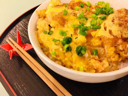 Katsu-don (simmered pork cutlet bowl)