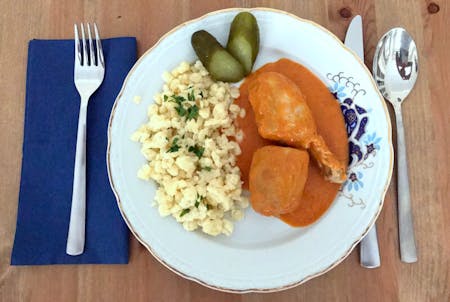 Online Hungarian Cooking Course by a local chef: How to make Chicken Paprikash?