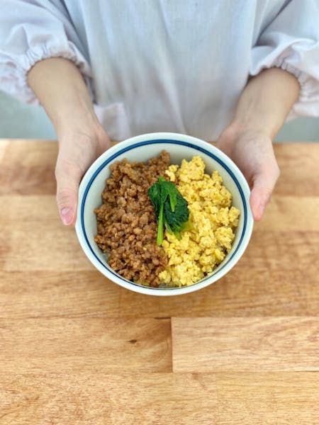 Private Online class: Japanese home-style Two color rice bowl /Utako's cooking